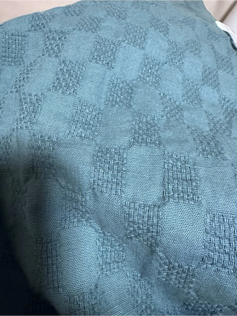 Better Homes And Gardens Teal-Blue Textured Comforter Set with Throw